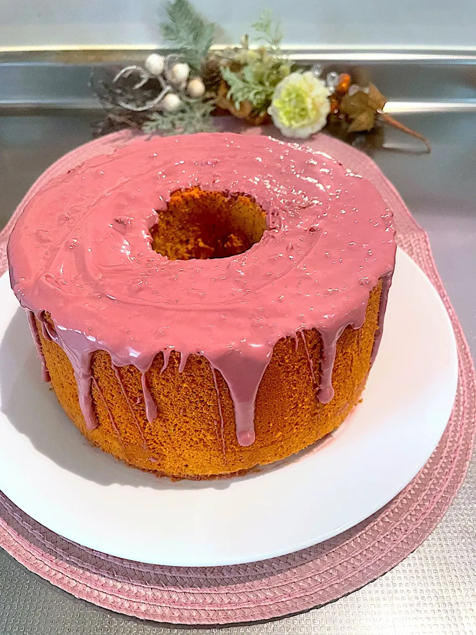 ピンク色のシフォン|めんちゃんさん