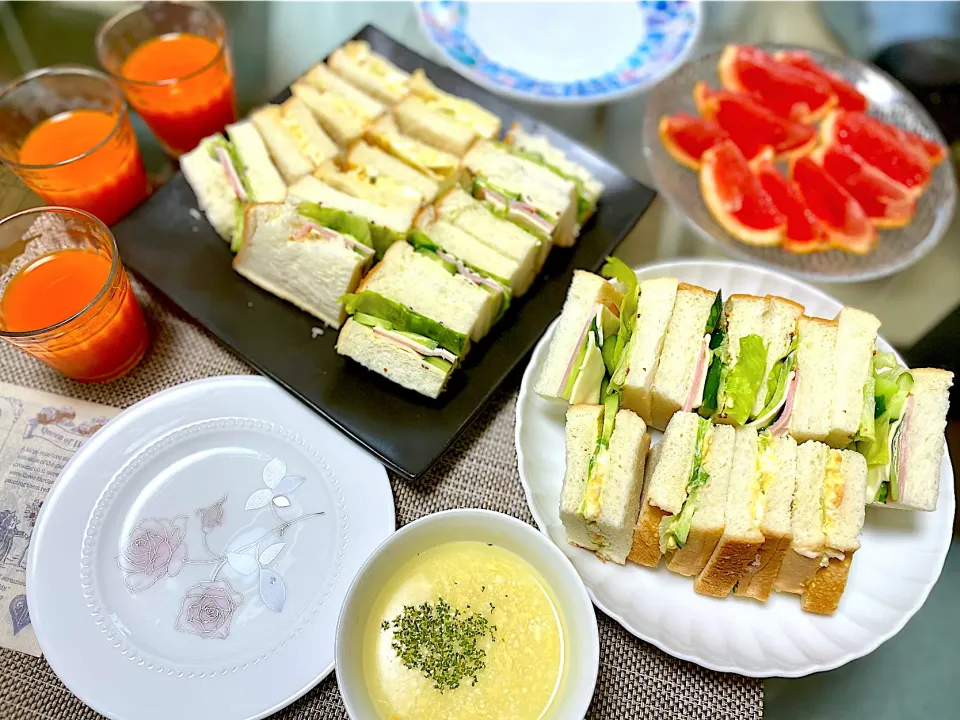 昼食 サンドイッチ|ふわふわさん