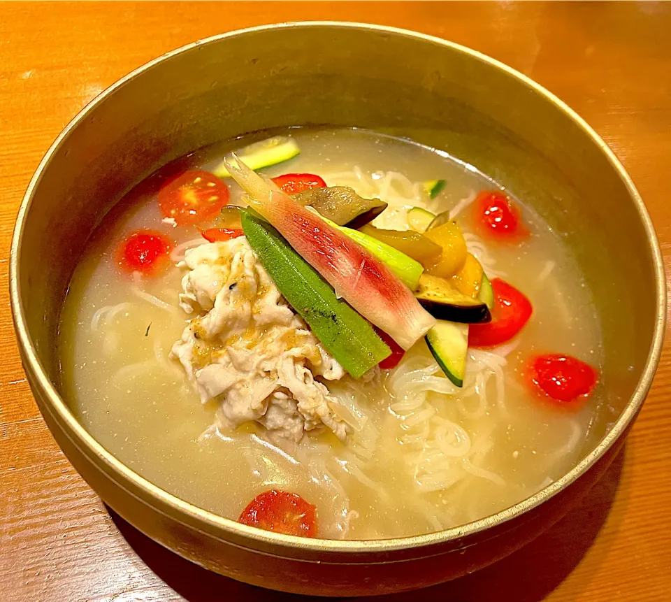 参鶏湯冷麺|meixuziさん