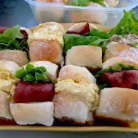 ちぎりパンでサンドイッチ|💟しゅる姫さん