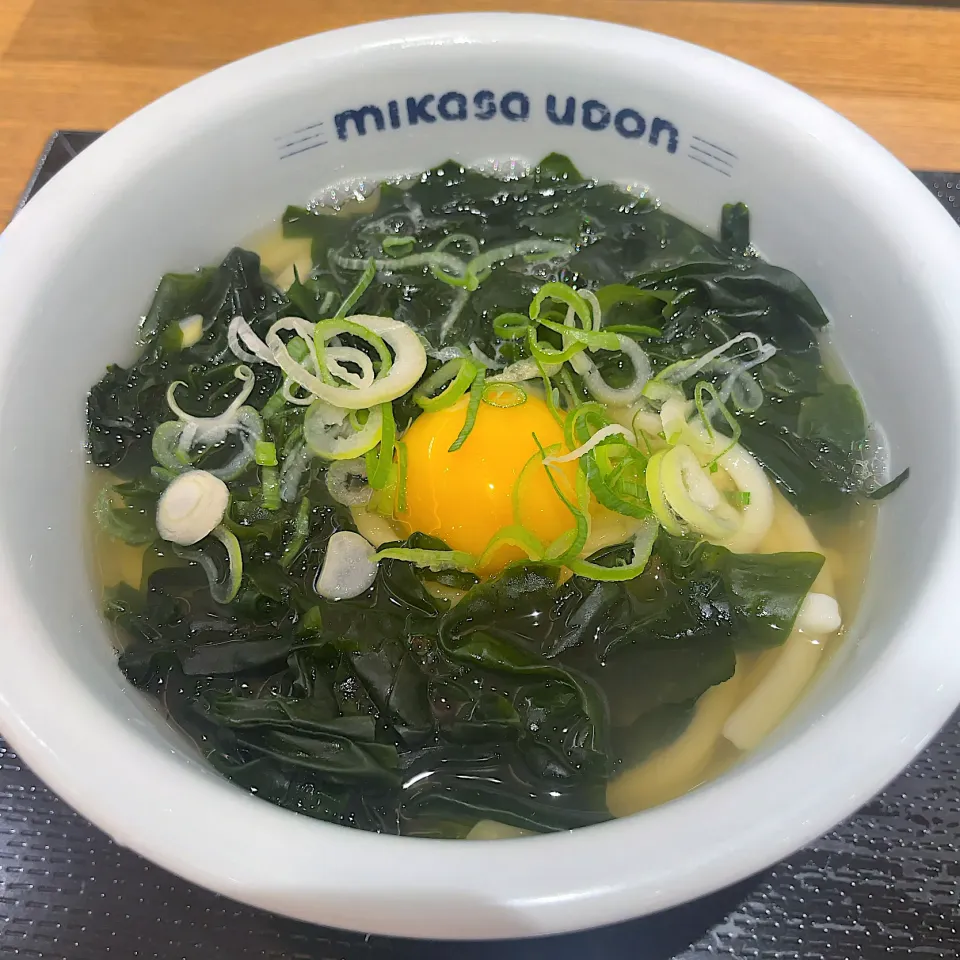 月見わかめうどん|T. Wonderさん
