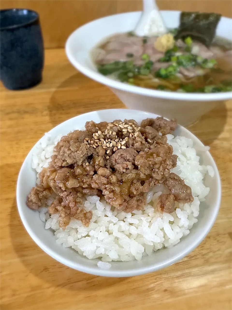 そぼろご飯@中華そば You Lee|morimi32さん