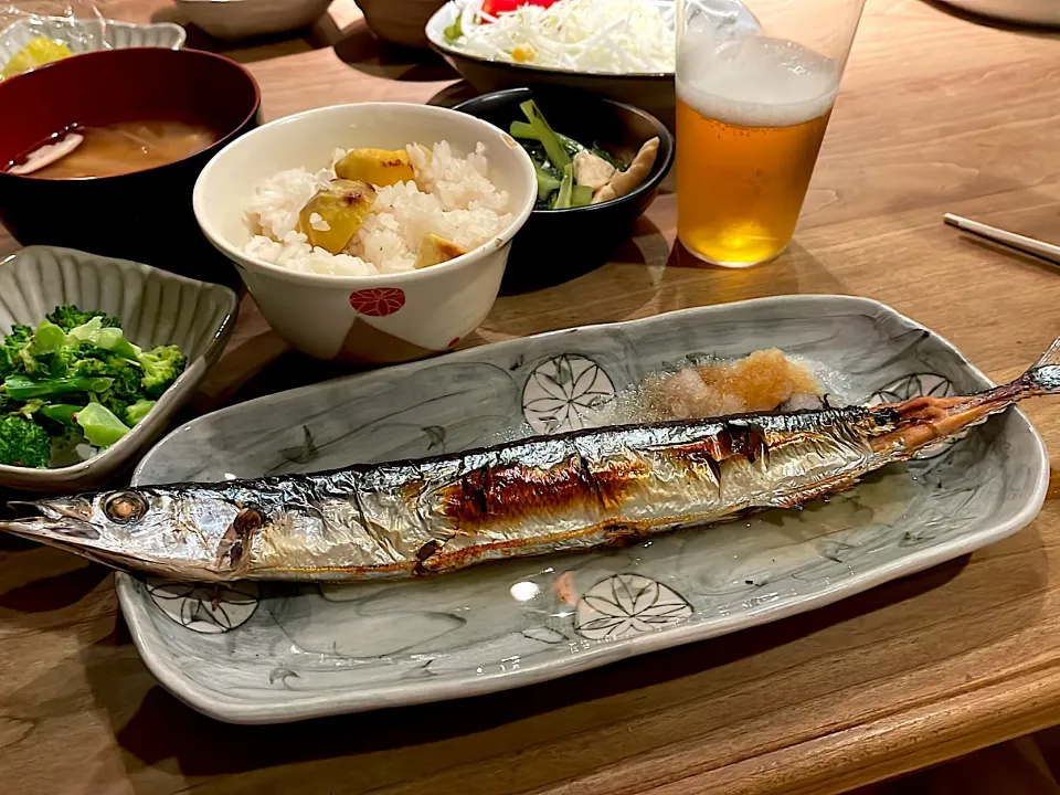 栗ご飯・秋刀魚|くり子さん