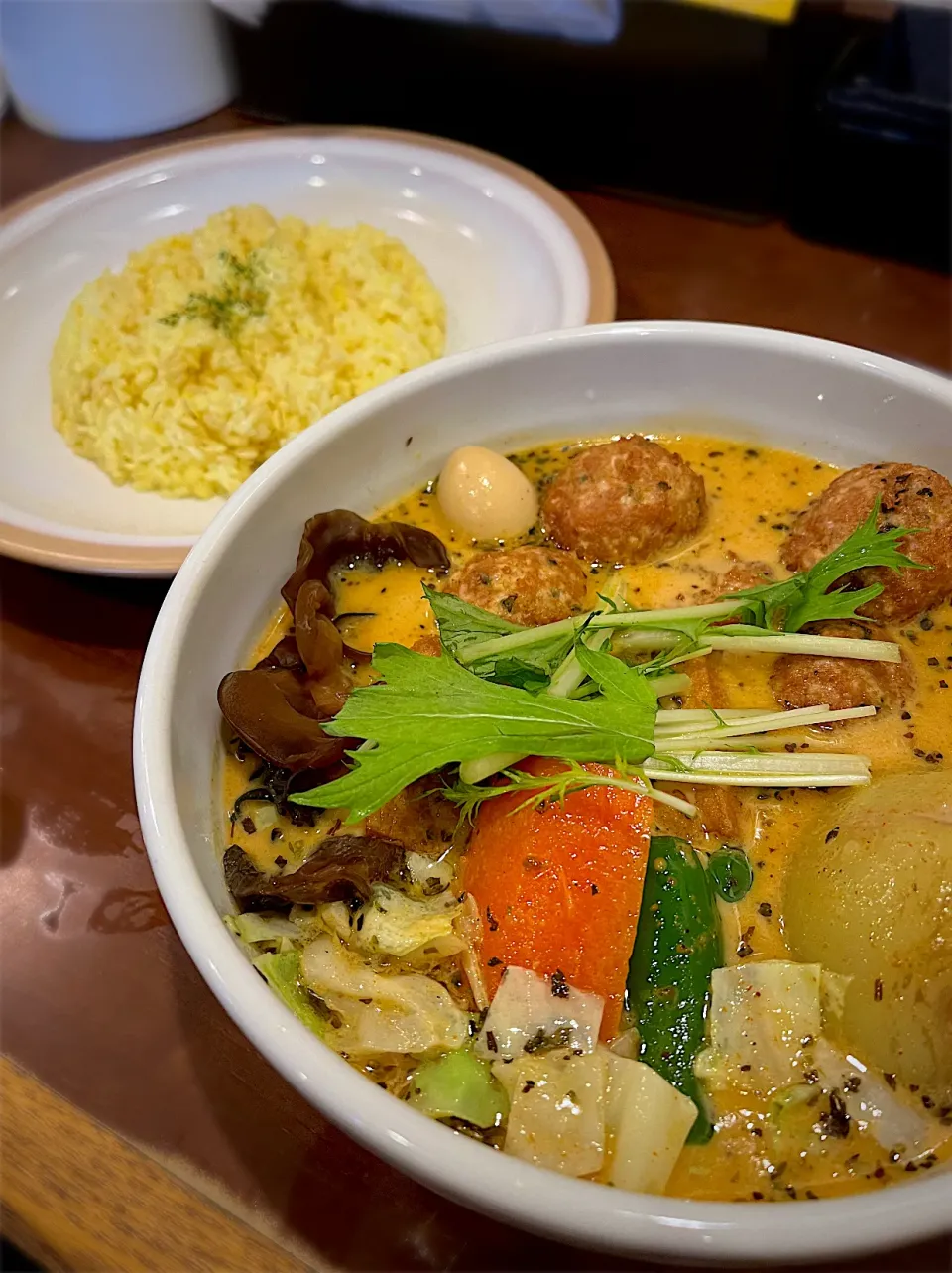 軟骨つくねと厚揚げのスープカレー|あやさん