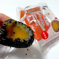 セブンイレブン　揚げない胡麻団子 かぼちゃあん|四天王さん