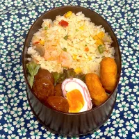 2025.10.27⚾️エビピラフ弁当|ぽんちゃんさん