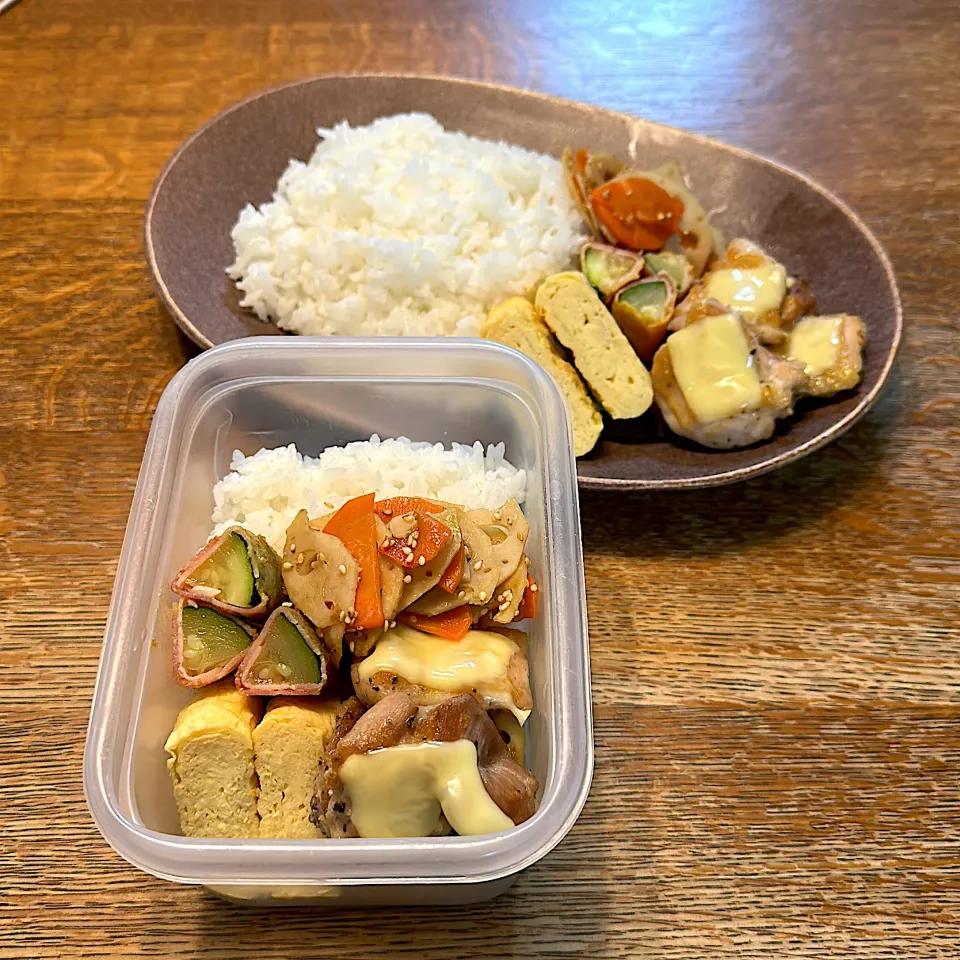次男氏置き弁、三男氏弁当|tenoaさん