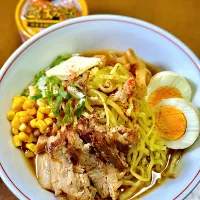 サバ味噌缶の残りで作ったラーメン|ichiさん