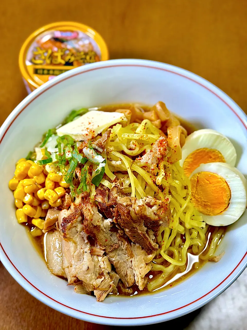 サバ味噌缶の残りで作ったラーメン|ichiさん