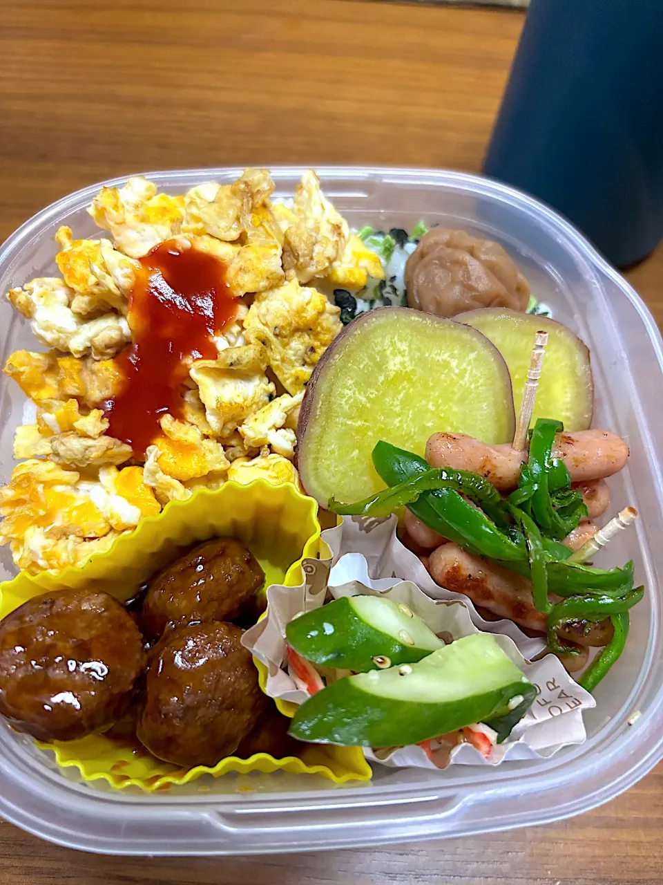 今日もぶっこみタッパー弁当💦|Riemamaさん