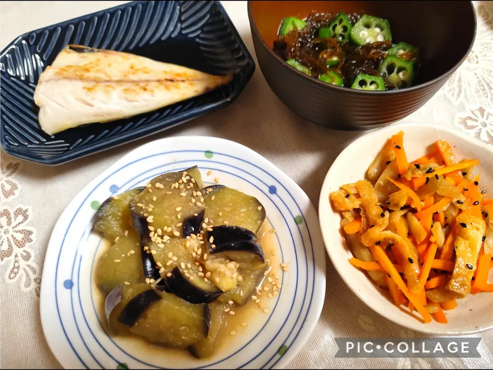 まいりさんの料理 茄子の甘辛味噌炒め煮🍀(続昨日夜ごはん)|m.rafuさん