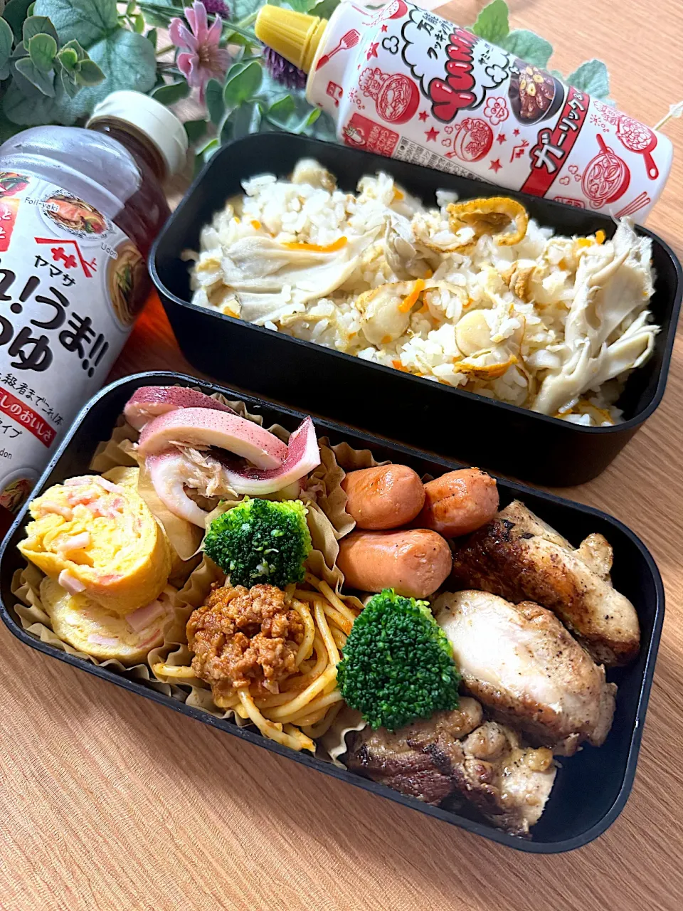 ベビーホタテの炊き込みご飯弁当✨これうまつゆ！愛✨|いっちゃんさん