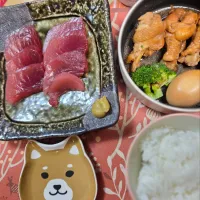 お刺身＆骨付鳥の甘辛ポン酢煮|モモたんママさん