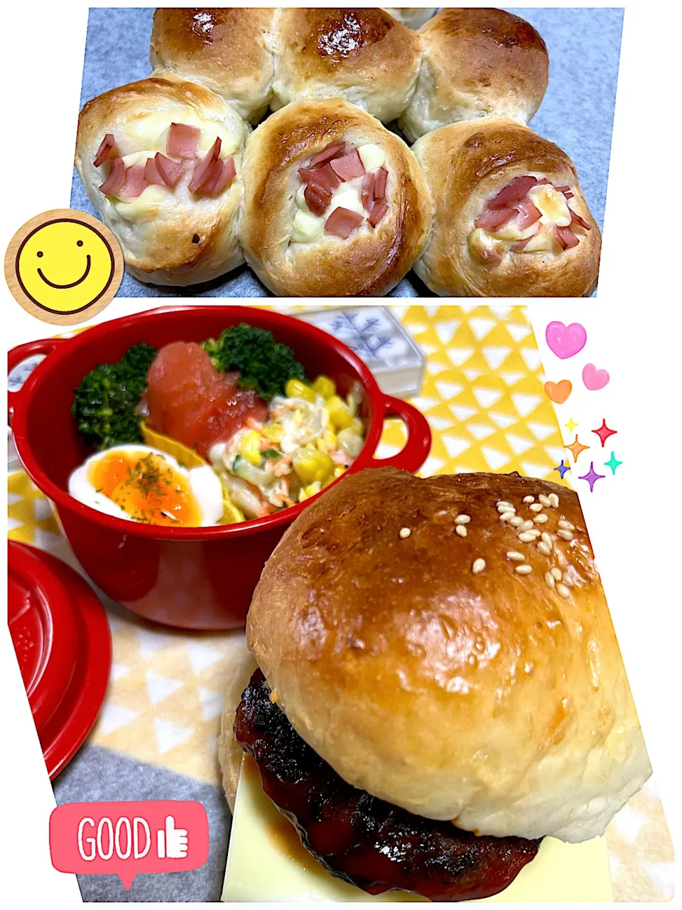 ハンバーガー弁当🍔|がおりんさん