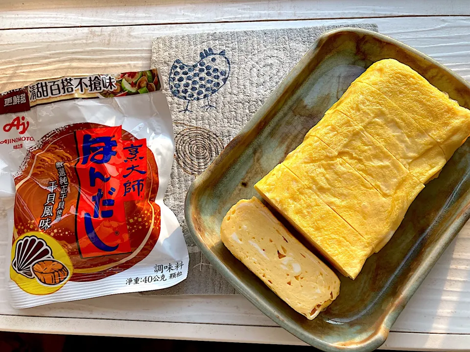 貝柱ほんだしdeだし巻き卵。食べたことない美味しさ😋|さくたえさん