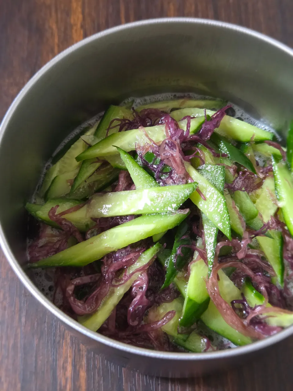 きゅうりとふのりの酢の物|ぱんだのままんさん