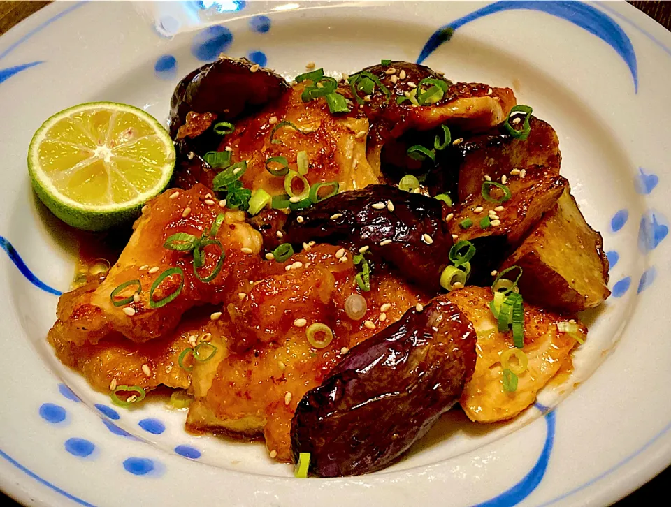 鶏むね肉と茄子のさっぱり甘酢漬け|mottoさん