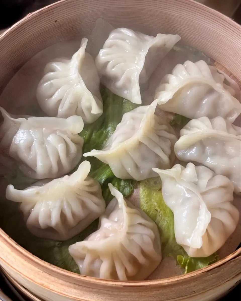 香菜豬肉蒸餃 (パクチー餃子)|まる(丸大豆)さん