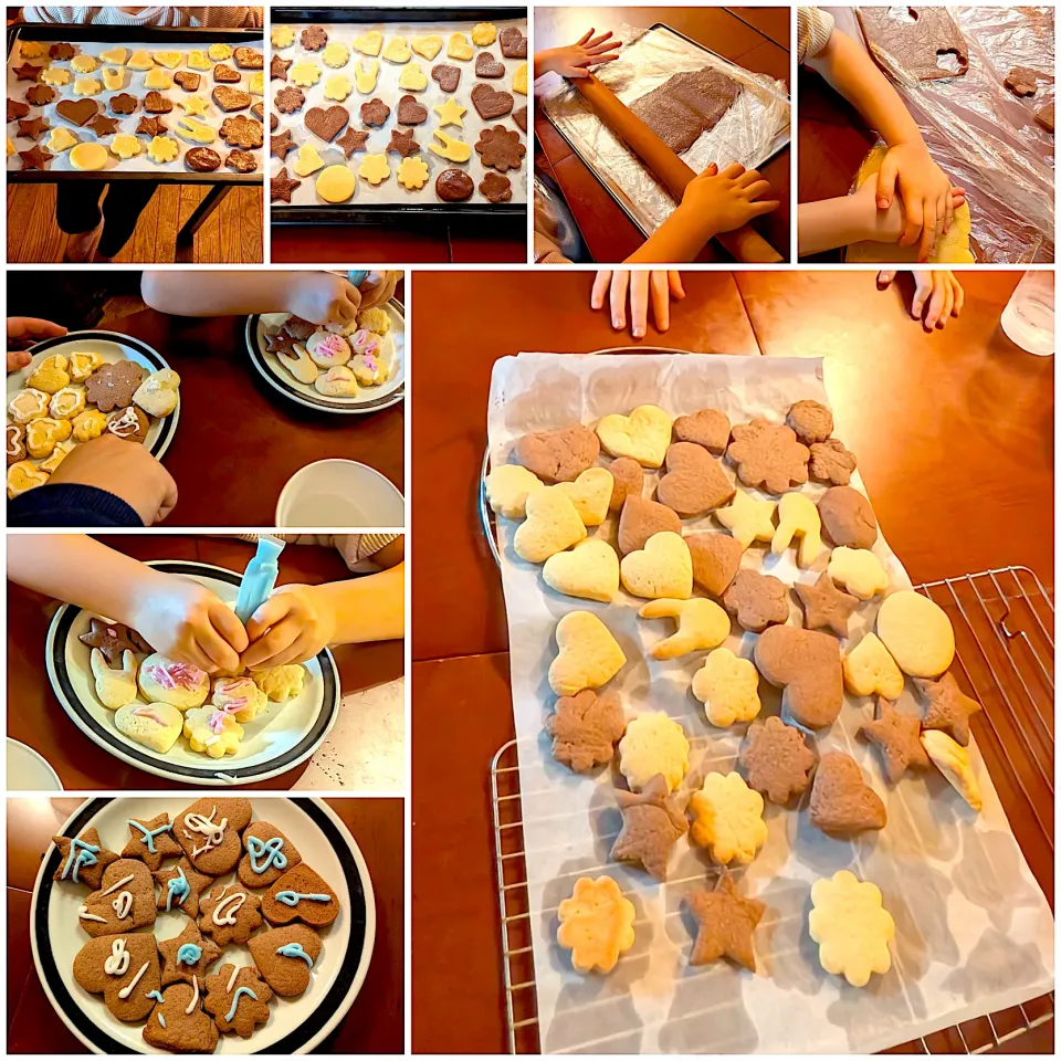 the process of making😆Cookies🍪Kids cookingクッキー作り|🌈Ami🍻さん