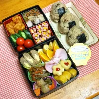 いしかわ米コシヒカリのしらすアサリわかめ炊き込みご飯おむすび🍙とお弁当🍱🎶