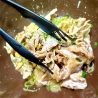 豚しゃぶのネギとわさびソース和え|nyantomoさん