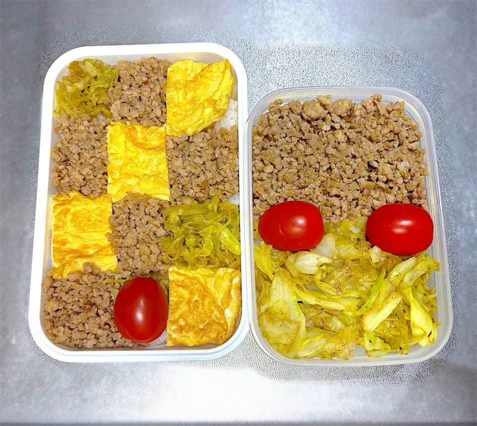 10/28  子の弁当&自分弁当|なかちゃんたまごさん