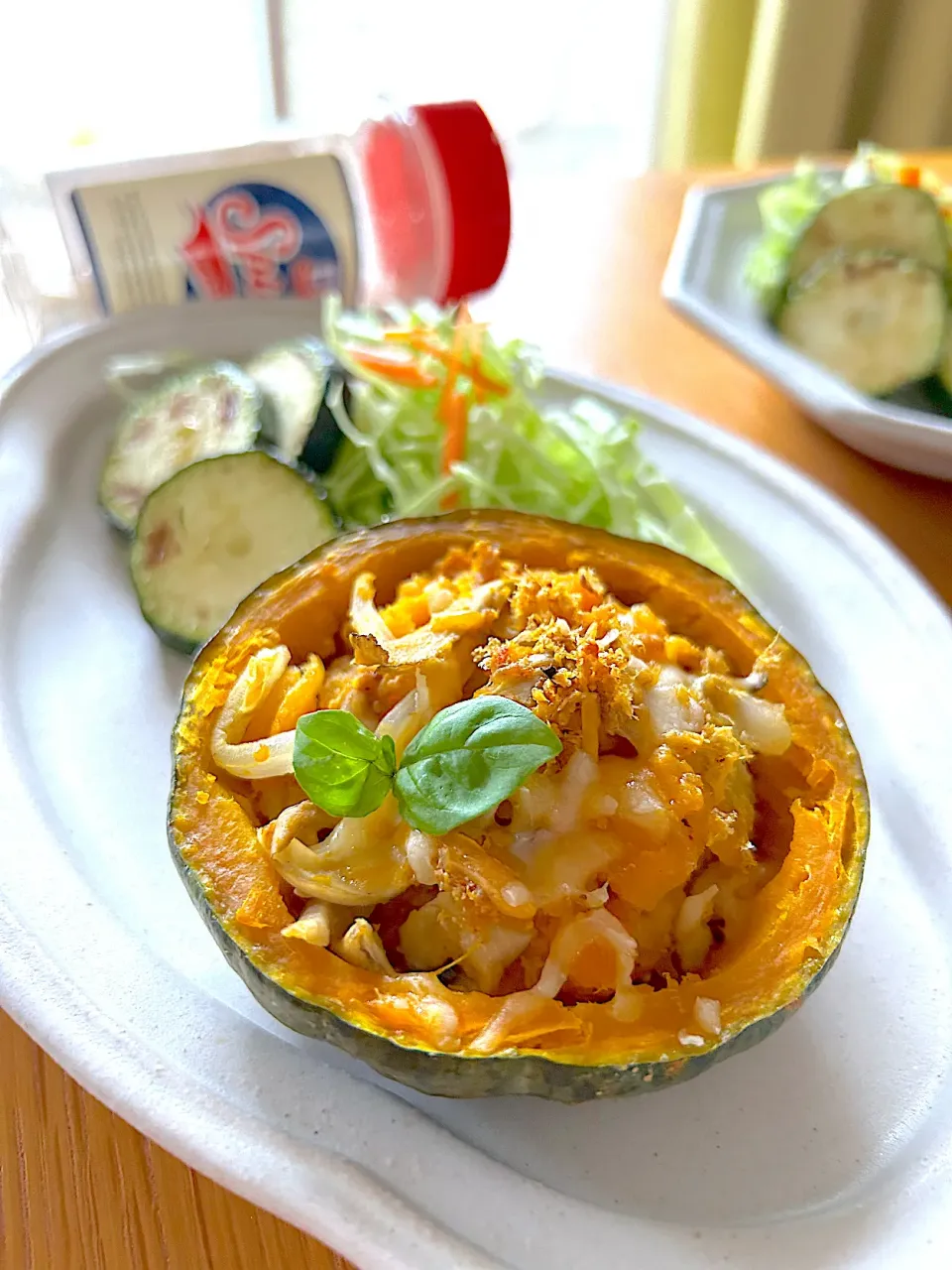 坊ちゃんかぼちゃのグラタン未満|むぎこさん