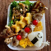 チンジャオロースand舞茸バター弁当|ヘルペイさん