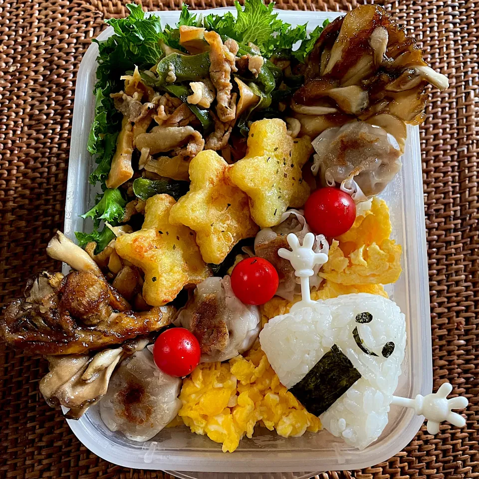 チンジャオロースand舞茸バター弁当|ヘルペイさん