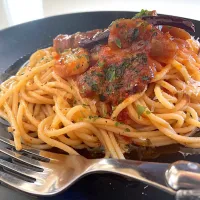 ぼっかけトマトスパゲッティ