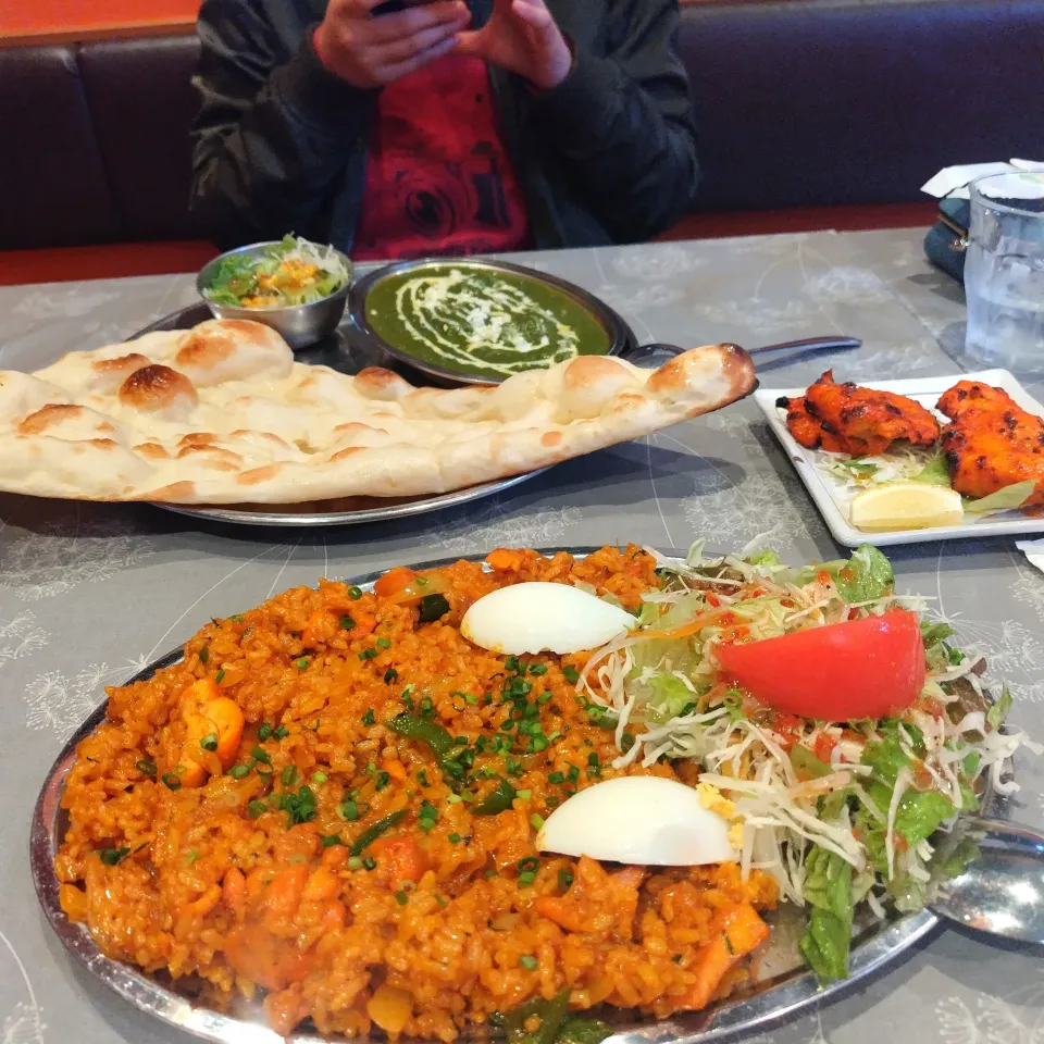 娘とディナー✨ビリヤニとサグパニールカレー食べてきました😊|rikako♪。.:＊さん