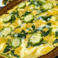 ダビデ⭐️＆大根菜のオープンオムレツ