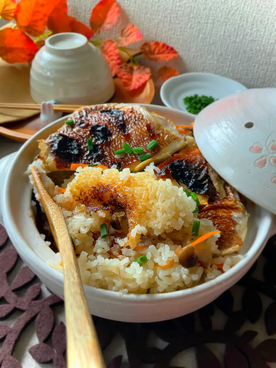 鯛の切り身de土鍋炊き込みご飯|スイーツポテトさん