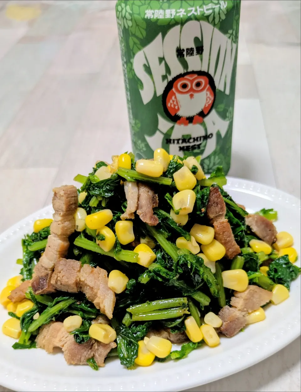 大根菜と厚切りベーコーン炒め|ひとみんΨ(*´∀｀)Ψさん