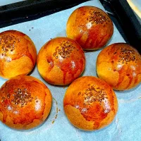 ゆかりさんの料理 チーズもりもりバーガー☆バンズ|cocoaさん