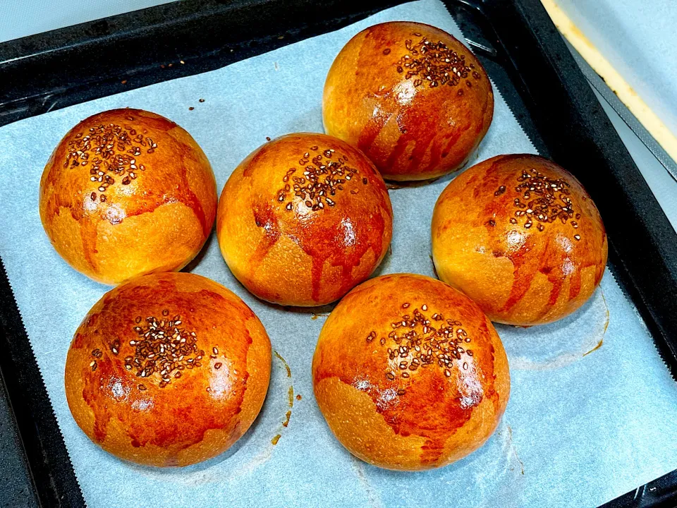 ゆかりさんの料理 チーズもりもりバーガー☆バンズ|cocoaさん