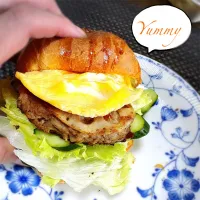 エッグ蓮根ハンバーガー|cocoaさん