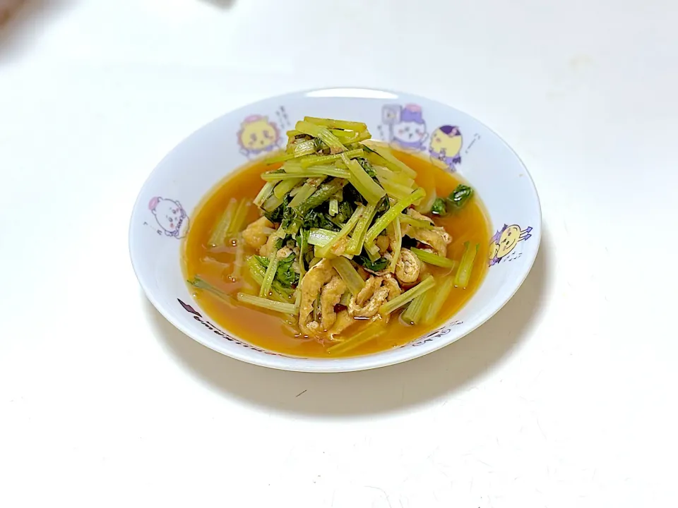 小松菜と油揚げの煮浸し|イシュタール石井さん