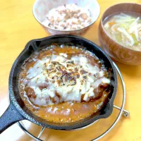 スキレットでチーズハンバーグ|Ｍako☺︎さん