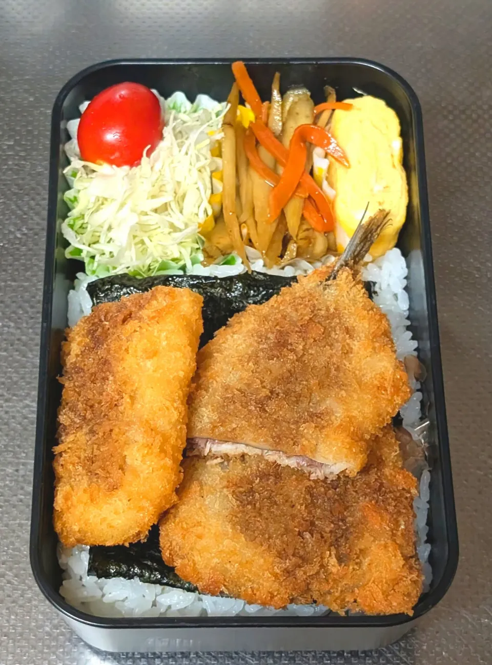 海苔弁当（イワシ&イカフライ）|黒川克博さん