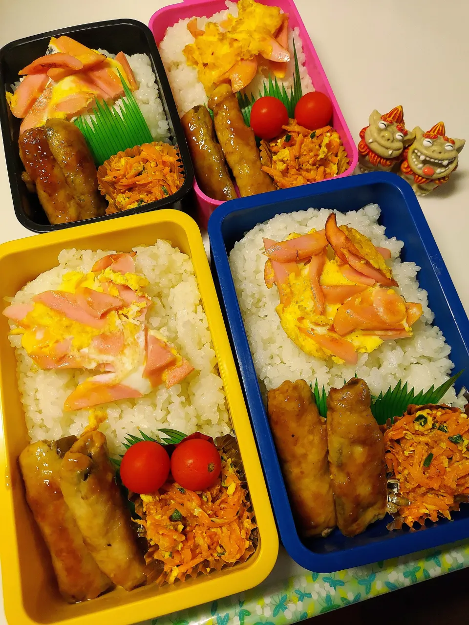 夫弁当､息子弁当､娘弁当､私弁当|みどりさん