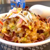 朝からおかかチャーハン