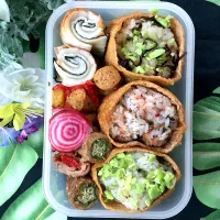 お稲荷弁当の弟版|らぴすらずり(らぴ)さん