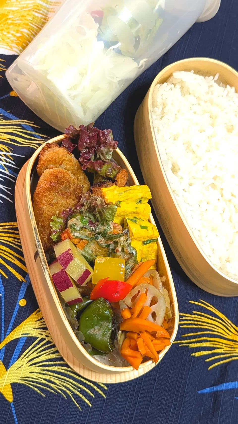 本日のお弁当〜牡蠣フライ弁当|f.1125beさん