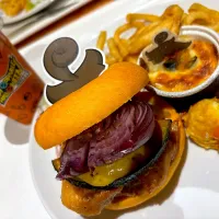 ばけっちゃのまるまるチキンベーグルサンドプレート|pecoxxxさん