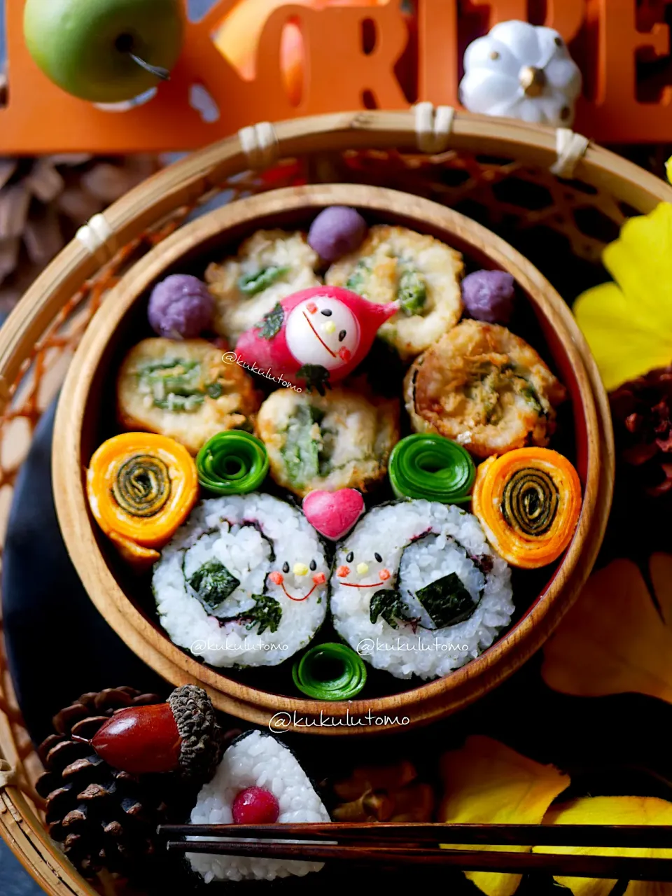 ハロウィンデコ巻き弁当|kukulutomo ❁𓎪 ⡱𓎩‎𐩢𐩺𓎪 ⡱さん