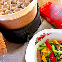 小松菜炒め🥬と崎陽軒シウマイ|サミカさん