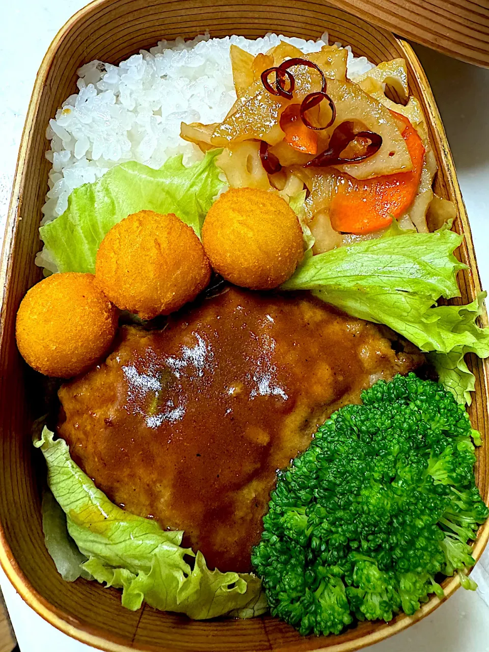 ハンバーグ弁当|あささん