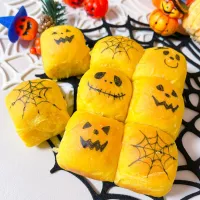 ハロウィンのかぼちゃちぎりパン