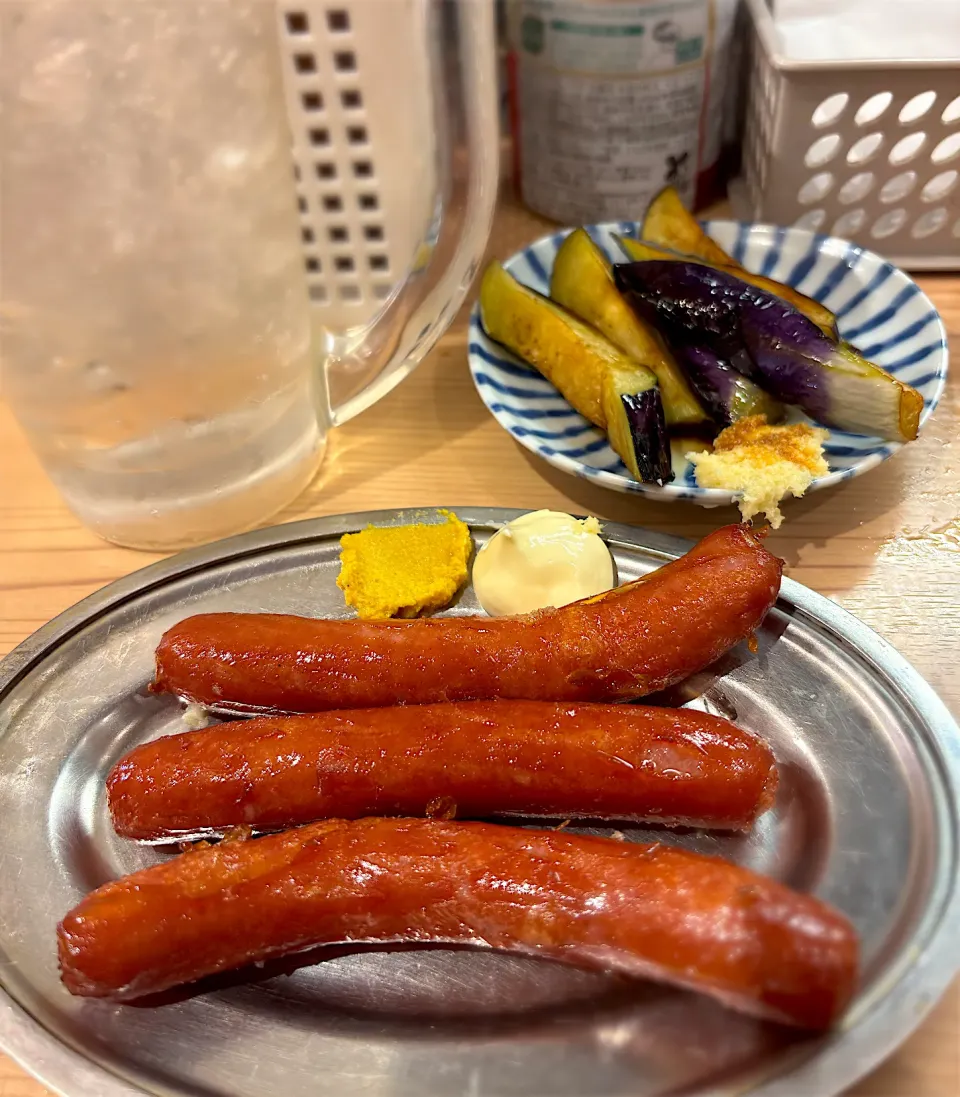 なすしょうが と ウィンナーさん|あきちゃ☆彡さん